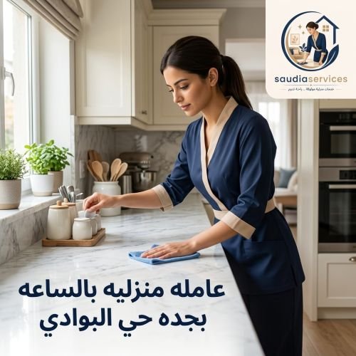عامله منزليه بالساعه بجده بحي البوادى